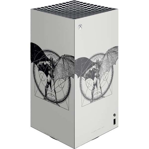 DC Comics Batman Skeleton diagram Art XBox Series X Digital Edition Console Skin